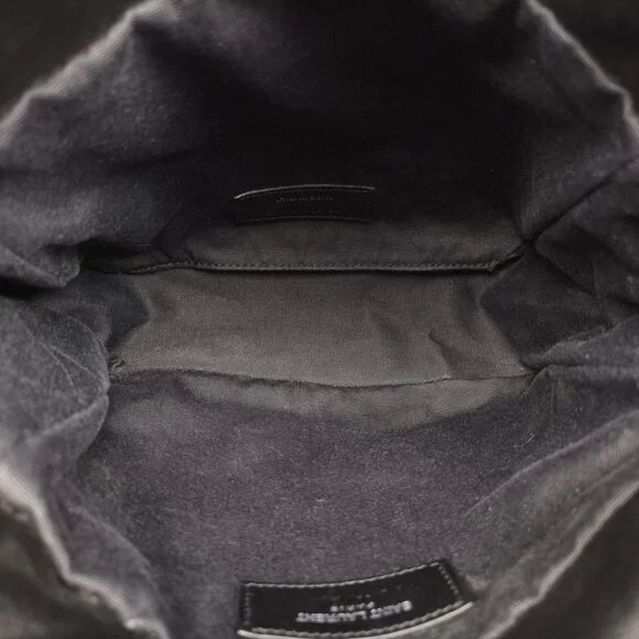 Saint Laurent Yves Helena Fringe Bucket Multicolor Canvas Shoulder Bag - Picture 6 of 10